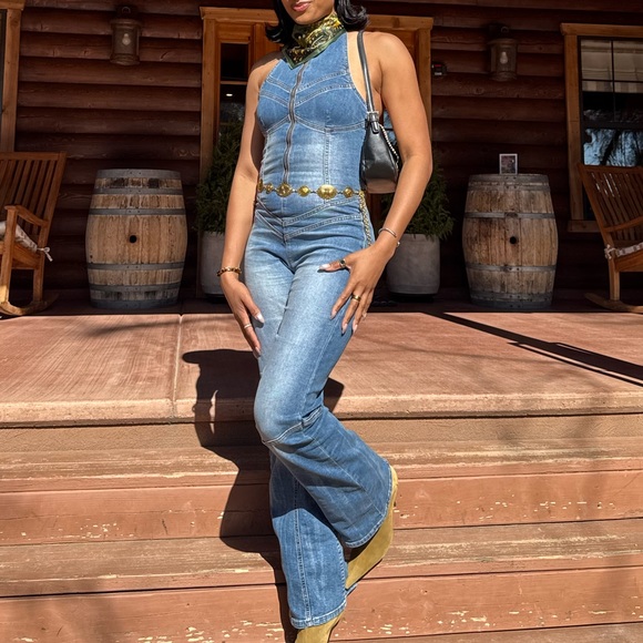 REVICE Denim Danice Jumpsuit - Picture 4 of 6